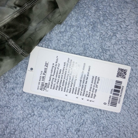 🍋NWT (0) LuluLemon Align highrise 25 inch inseam with pockets - Picture 8 of 11